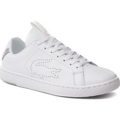 Sneakersy LACOSTE - Carnaby Evo Light-Wt 1193 Sfa 7-37SFA0022108 Wht/Slv. Białe półbuty damskie Lacoste, ze skóry. Za 399,99 zł.