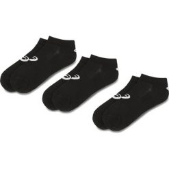 Zestaw 3 par niskich skarpet unisex ASICS - 3PPK Ped Sock 155206 Black 0900. Czarne skarpetki damskie marki Asics, bez wzorów, z elastanu. Za 39,00 zł.
