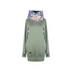 Sukienka Spring&Roll khaki. Zielone sukienki balowe marki Dreslove, na spacer, l, z bawełny, z kapturem, proste. Za 259,00 zł.