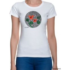 Bluzki, topy, tuniki: Czerwone kwiaty – t-shirt – różne kolory