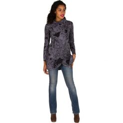 Bluzy rozpinane damskie: Bluza w kolorze czarno-szarym