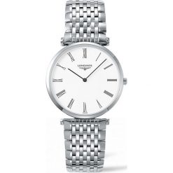 LONGINES LE GRANDE CLASSIQUE L4.755.4.11.6. Białe zegarki męskie marki LONGINES, ze stali. Za 4260,00 zł.