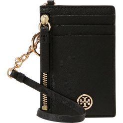 Tory Burch ROBINSON LANYARD Portfel black/royal navy. Czarne portfele damskie Tory Burch. Za 399,00 zł.