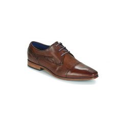 Derby Bugatti TROISKATR. Pomarańczowe półbuty męskie marki Bugatti, bez wzorów, bez zapięcia. Za 399,95 zł.