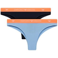 Komplet 2 par fig brazylijskich Emporio Armani Underwear 163337 9P317 02639. Figi damskie Emporio Armani Underwear, xs, bez wzorów, z elastanu. W wyprzedaży za 119,00 zł.