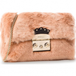 Torebka FURLA - Metropolis Nuvola Mini 993970 B BNC3 ECP Rosa. Czerwone torebki klasyczne damskie marki Furla, z materiału. Za 1010,00 zł.
