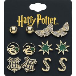 Harry Potter Slytherin Kolczyki - Earpin złoty. Żółte kolczyki damskie Harry Potter, złote. Za 79,90 zł.
