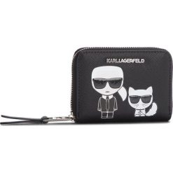 Portfele damskie: Mały Portfel Damski KARL LAGERFELD – 81KW3208 Black 999