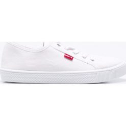 Levi's - Tenisówki Malibu. Białe trampki męskie Levi's®, bez wzorów, z materiału, na sznurówki. Za 139,90 zł.