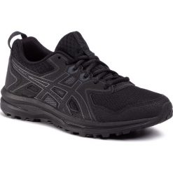 Buty ASICS - Trail Scout 1012A566 Black/Carrier Grey 001. Czarne buty sportowe damskie Asics, bez wzorów, ze skóry ekologicznej, sportowe, do biegania. W wyprzedaży za 199,00 zł.