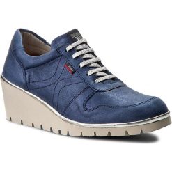 Półbuty CALLAGHAN - Marley 10309 Navy/Plata Auriga. Niebieskie półbuty damskie marki Callaghan, bez wzorów, ze skóry, bez obcasa, na koturnie, bez zapięcia. W wyprzedaży za 329,00 zł.