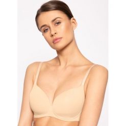 Biustonosz bezfiszbinowy Emporio Armani Underwear 164001 0P284 08250. Brązowe biustonosze Emporio Armani Underwear, bez wzorów, z elastanu. W wyprzedaży za 189,00 zł.