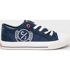 Cross Jeans - Tenisówki. Niebieskie trampki i tenisówki damskie Cross Jeans, bez wzorów, z jeansu, na sznurówki. W wyprzedaży za 59,90 zł.