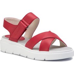 Sandały GEOX - D Tamas E D92DLE 000BC C7000 Red. Czerwone klapki damskie Geox, bez wzorów, ze skóry ekologicznej, bez obcasa. W wyprzedaży za 239,00 zł.