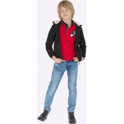 Mayoral - Jeansy dziecięce 128-172 cm. Szare spodnie chłopięce Mayoral, z aplikacjami, z elastanu. W wyprzedaży za 79,90 zł.