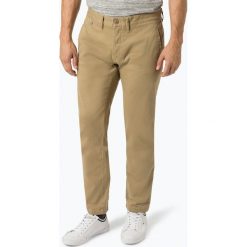 Tommy Jeans - Chinosy męskie, beżowy. Brązowe spodnie męskie Tommy Jeans, m, bez wzorów, z jeansu, klasyczne. Za 399,95 zł.
