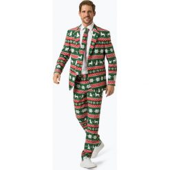 OppoSuits - Garnitur męski z krawatem – Festive Green, zielony. Zielone garnitury OppoSuits. Za 379,95 zł.