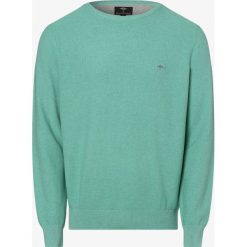 Fynch-Hatton - Sweter męski, zielony. Zielone swetry męskie Fynch-Hatton, xl, bez wzorów, z bawełny, eleganckie, bez kołnierzyka, bez kaptura. Za 349,95 zł.