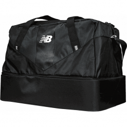 New Balance NTBHHLD7BKW. Czarne torby męskie sportowe New Balance, w paski, z poliesteru, sportowe. W wyprzedaży za 99,99 zł.