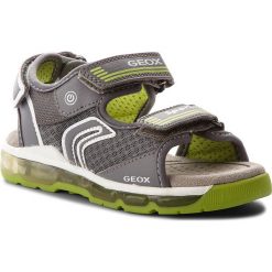 Sandały GEOX - J S.Android B.A J820QA 014BU C1006 S Grey. Szare sandały męskie Geox, ze skóry ekologicznej, bez zapięcia. W wyprzedaży za 189,00 zł.