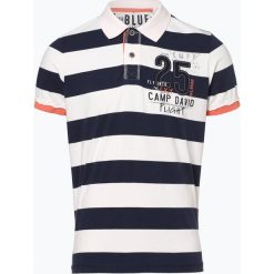 Camp David - Męska koszulka polo, niebieski. Niebieskie koszulki polo Camp David, m, z aplikacjami. Za 329,95 zł.