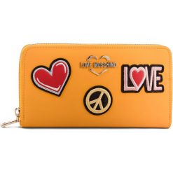 Duży Portfel Damski LOVE MOSCHINO - JC5604PP17LJ0400 Giallo. Żółte portfele damskie Love Moschino, ze skóry ekologicznej. Za 429,00 zł.
