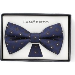 Mucha Granatowa Wzór Geometryczny Plus Poszetka. Szare muszki męskie LANCERTO, w paski, z mikrofibry, eleganckie. W wyprzedaży za 59,90 zł.