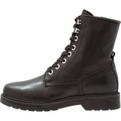 Botki damskie: Even&Odd Botki sznurowane black