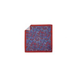 Czerwona poszetka w paisley E222. Czerwone poszetki męskie Adam Collection - Krawaty i dodatki, bez wzorów, casualowe. Za 29,70 zł.