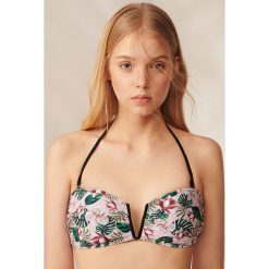 Stroje dwuczęściowe damskie: Góra od bikini z wiązaniem mix and match – Różowy