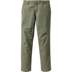 Chinosy męskie: Spodnie chino Regular Fit bonprix oliwkowy