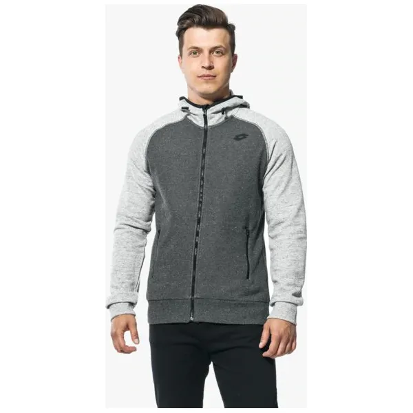 Lotto Bluza Bryan Vi Sweat Fz Hd , szary, rozmiar L. Szare bluzy męskie Lotto, m, bez wzorów, z bawełny, wizytowe, z kapturem, bez rękawów, bez kaptura. W wyprzedaży za 129,99 zł.