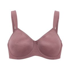 Triumph "Biustonosz ""Minimizer""" Essential przyćmiony fiolet female fioletowy 70E. Fioletowe biustonosze sportowe damskie Triumph, s, z haftami, z satyny. Za 169,00 zł.