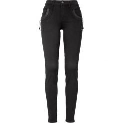 PULZ Dżinsy Carmen Highwaist Skinny black denim female czarny W32/L32. Czarne jeansy damskie PULZ, l, ze skóry, z podwyższonym stanem. Za 629,00 zł.