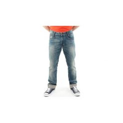 Jeansy straight leg Guess Spodnie Męskie 22068D0EW1 LINI. Niebieskie jeansy męskie marki Guess, m, z aplikacjami, z jeansu. Za 209,70 zł.