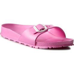 Klapki BIRKENSTOCK - Madrid 0128303 Neon Pink. Różowe klapki damskie marki Birkenstock, bez wzorów, z tworzywa sztucznego, bez obcasa. Za 109,00 zł.