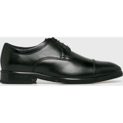 Joop! - Półbuty. Czarne buty wizytowe męskie JOOP!, bez wzorów, ze skóry, wizytowe, na sznurówki. W wyprzedaży za 449,90 zł.