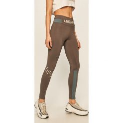 LaBellaMafia - Legginsy. Szare spodnie damskie LABELLAMAFIA, s, z nadrukiem, z elastanu. Za 269,90 zł.