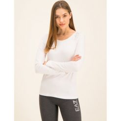 Bluzka EA7 Emporio Armani 6GTT13 TJ29Z 1100. Białe bluzki damskie EA7 Emporio Armani, xs, bez wzorów, z elastanu, bez kołnierzyka, bez rękawów. W wyprzedaży za 139,00 zł.