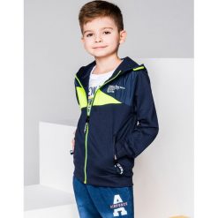 Bluzy chłopięce: BLUZA DZIECIĘCA ROZPINANA Z KAPTUREM KB015 – CIEMNOGRANATOWA