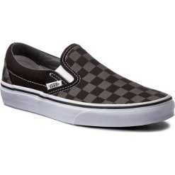 Tenisówki VANS - Classic Slip-On VN000EYEBPJ Black/Pewter Checkerboard. Czarne półbuty damskie marki Vans, bez wzorów, z gumy, sportowe, bez zapięcia. W wyprzedaży za 219,00 zł.