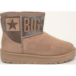 Big Star - Śniegowce. Pomarańczowe śniegowce damskie BIG STAR, z materiału, retro, bez zapięcia. Za 129,90 zł.