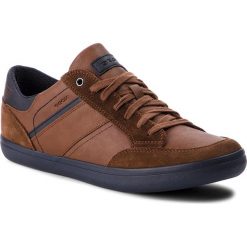 Półbuty GEOX - U Box F U84R3F 0ME22 C6176 Cognac/Navy. Niebieskie półbuty skórzane męskie marki Kazar, na sznurówki. W wyprzedaży za 269,00 zł.