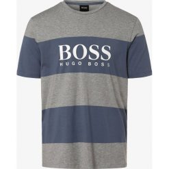BOSS - T-shirt męski – Tiburt 133, szary. Szare t-shirty męskie Boss, xl, w paski, bez kołnierzyka. Za 245,95 zł.