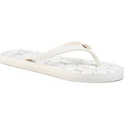 Japonki LAUREN RALPH LAUREN - Shawna 802797539002 Cream. Białe klapki damskie Lauren Ralph Lauren, bez wzorów, z tworzywa sztucznego, bez obcasa. W wyprzedaży za 139,00 zł.