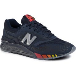 Sneakersy NEW BALANCE - CM997HTK Granatowy. Niebieskie sneakersy męskie New Balance, na co dzień, bez wzorów, ze skóry ekologicznej, eleganckie, bez zapięcia. Za 369,00 zł.