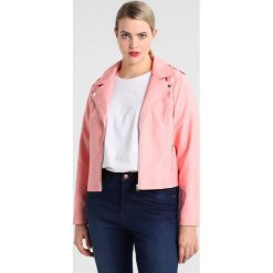 Bomberki damskie: Zizzi BIKER JACKET Kurtka ze skóry ekologicznej pink icing