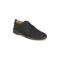 Derby Clarks DESERT LONDON. Czarne półbuty męskie Clarks, bez wzorów, bez zapięcia. Za 569,00 zł.