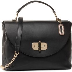 Torebka TOMMY HILFIGER - Soft Turnlock Satchel AW0AW08167 BLK. Czarne torebki klasyczne damskie TOMMY HILFIGER, bez wzorów, ze skóry, klasyczne, bez dodatków. W wyprzedaży za 1049,00 zł.