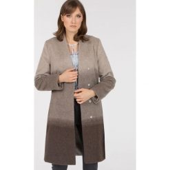 Cieniowany płaszcz z wełny. Płaszcze damskie Monnari, w paski, z wełny, eleganckie, długie. Za 318,78 zł.